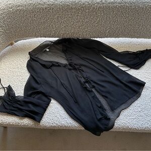 Urban Outfitters Sheer Tie Top